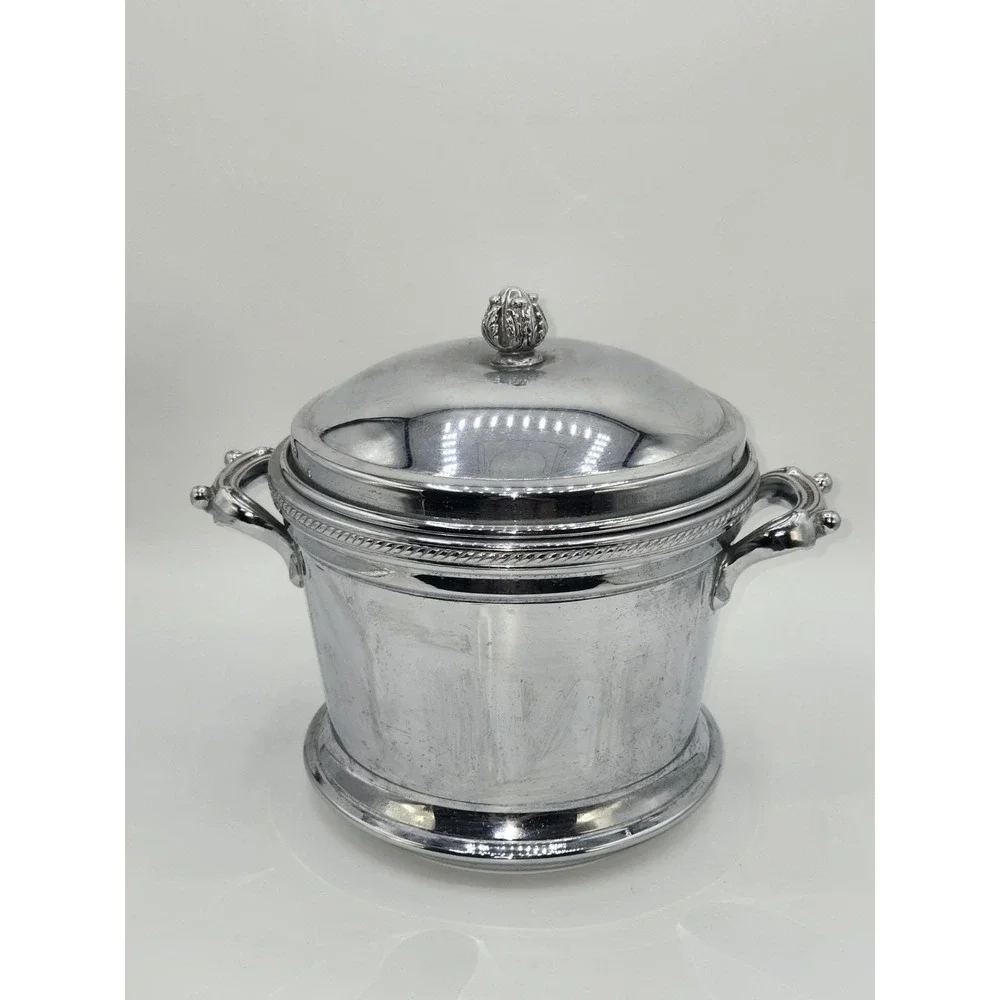 Keystone Ware Mid Century Modern 1960s Vacuum-Insulated Ice Bucket